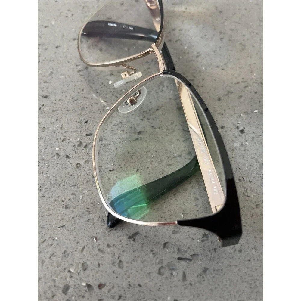 GUESS GU2795 001 Black Gold Womens Cat Eye Full Rim Eyeglasses Frames 54-14-140